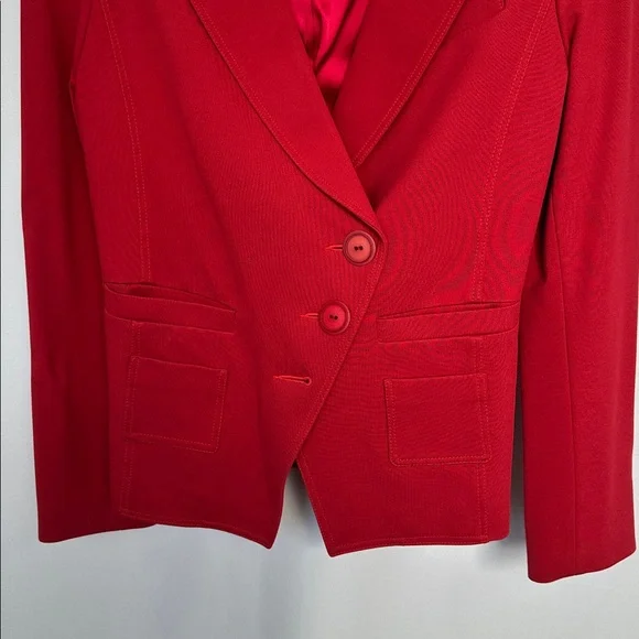 Izzy Camilleri Red Tailored Blazer Film Worn No Size Tag - Picture 4 of 10